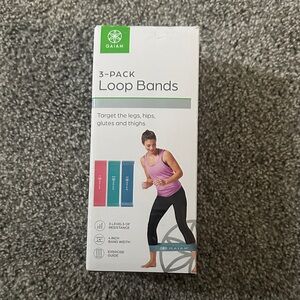 GAIAM Fitness Loop Bands Set - Pink, Blue, Green